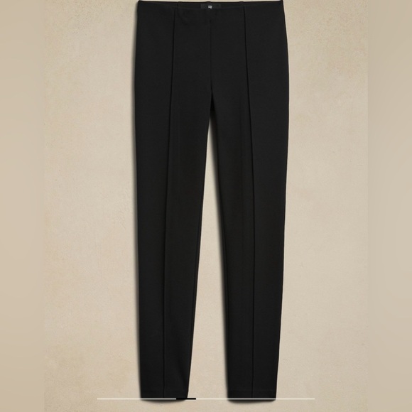 NWOT Banana Republic Womens Skinny Everywhere Ponte Pant Black Size Small